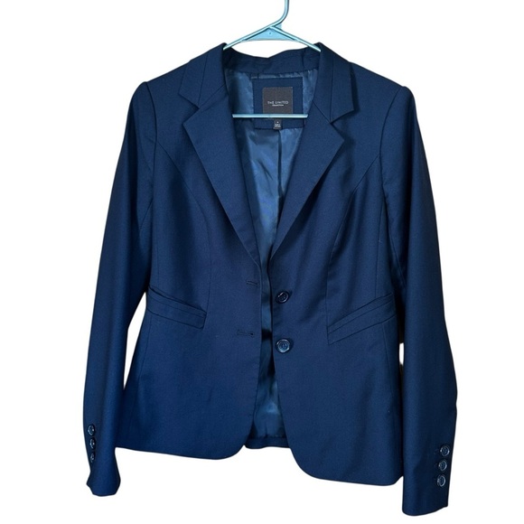 The Limited Navy 2 Button Lined Blazer Sz 4 - Picture 2 of 8